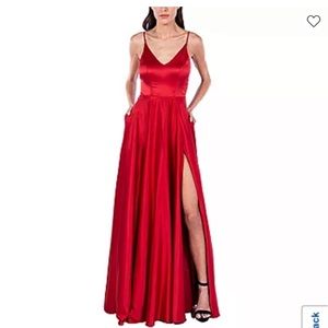 B. Smart Junior’s Prom Dress with slit